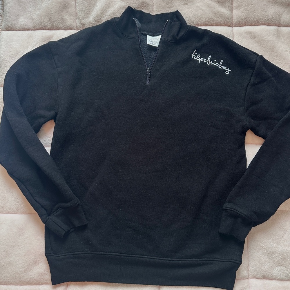 Tiger Friday quarter zip sweatshirt Adult XS